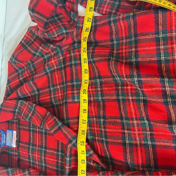 Vtg PENDLETON 100% Tartan Plaid Soft Wool Belted USA Quality Large Unisex Robe - Picture 14 of 17